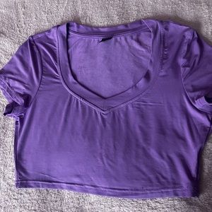 New purple crop top